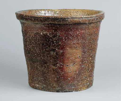 鬼桶水指|Pail‑shaped freshwater jar (Onioke mizusashi)
