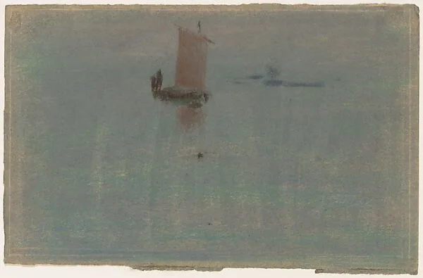 Boats at Evening — Arthur B. Davies