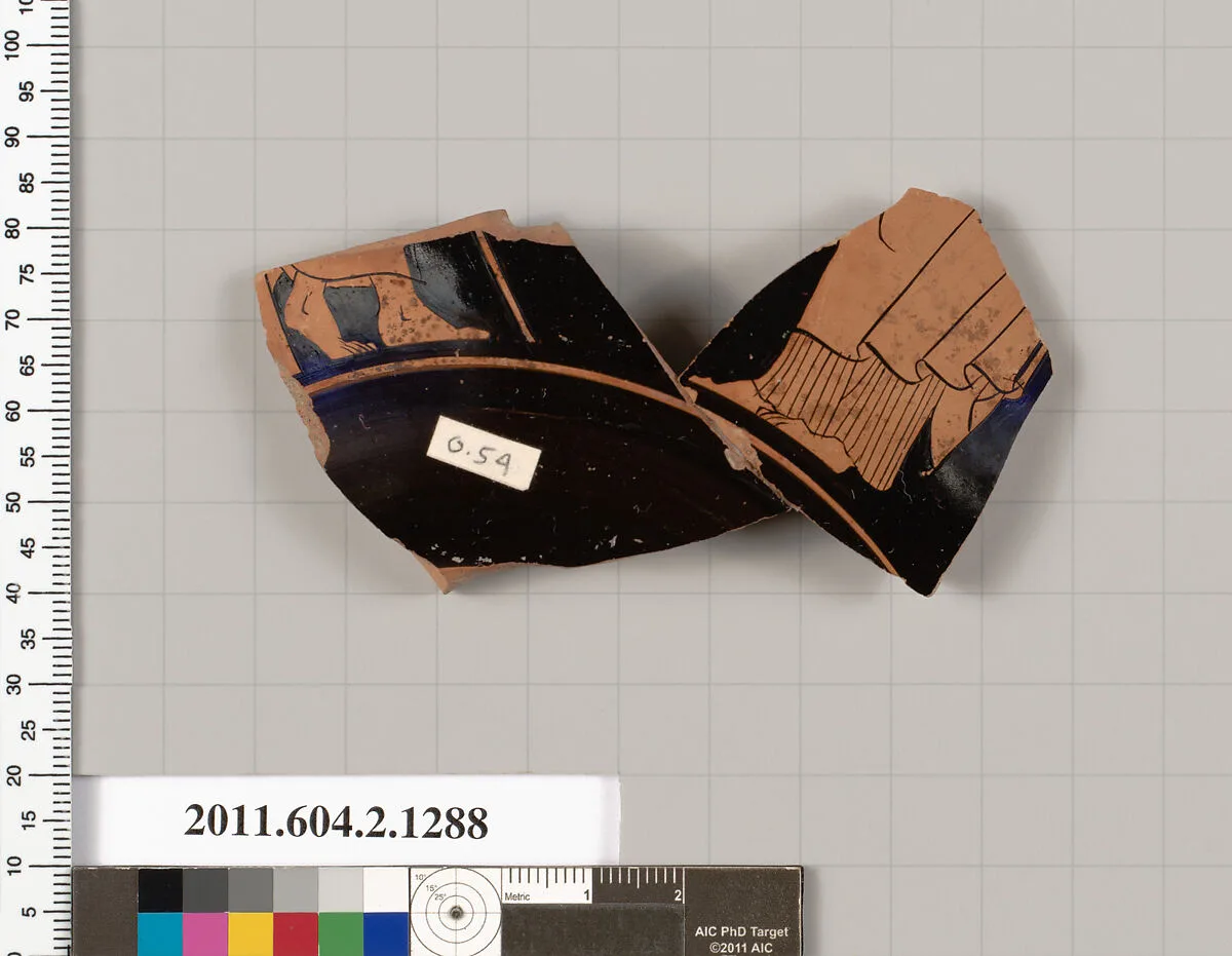Terracotta fragment of a skyphos (deep drinking cup) — Unknown