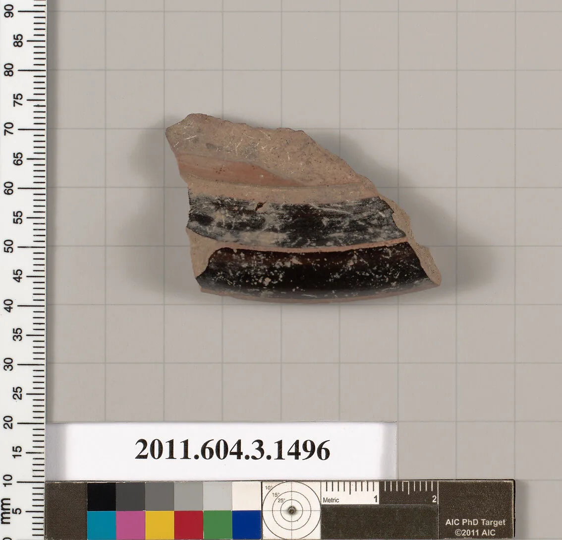 Terracotta fragment of a skyphos (deep drinking cup) — Unknown