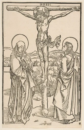 Christ on the Cross with the Virgin and Saint John
