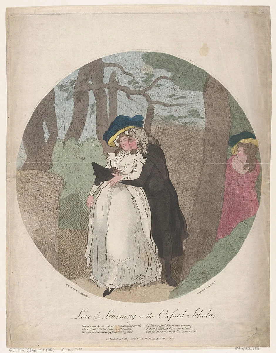 Love and Learning, or the Oxford Scholar — S. W. Fores|Thomas Rowlandson|Benjamin Smith