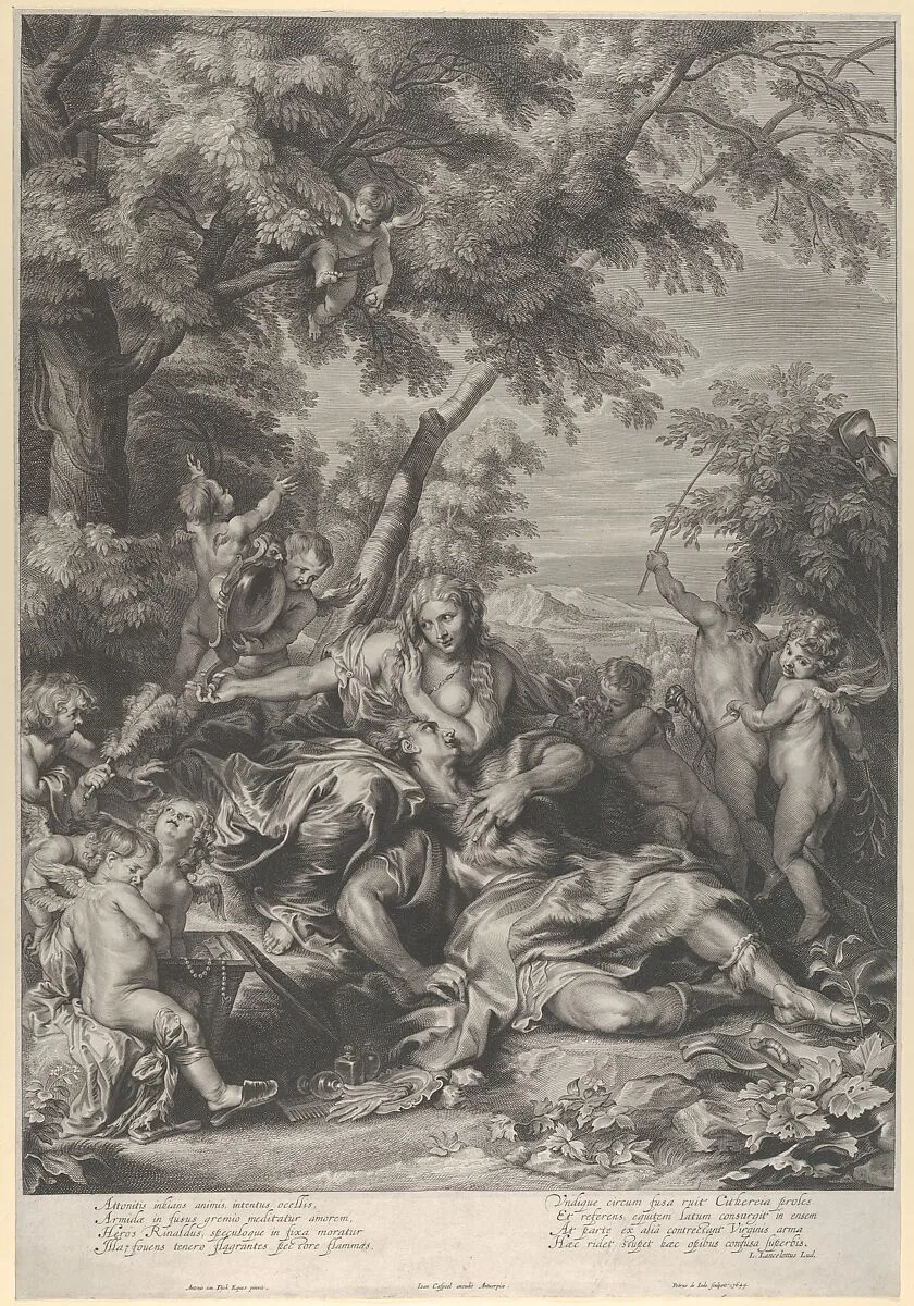 Rinaldo and Armida — Johannes Caspeel|Pieter de Jode II|Anthony van Dyck