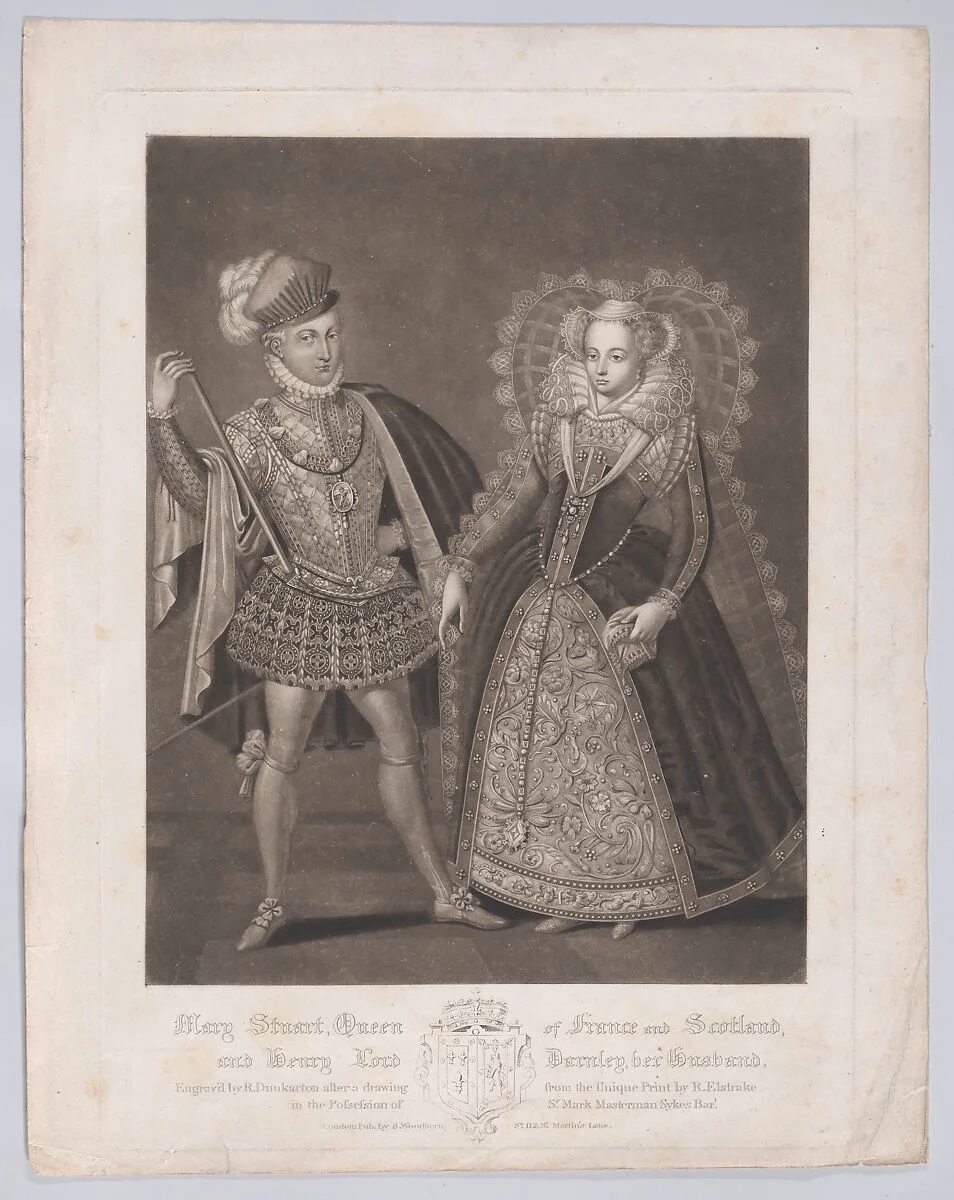 Mary, Queen of Scots and Lord Darnley — Mary, Queen of Scots|Robert Dunkarton|Samuel Woodburn|Renold Elstrack