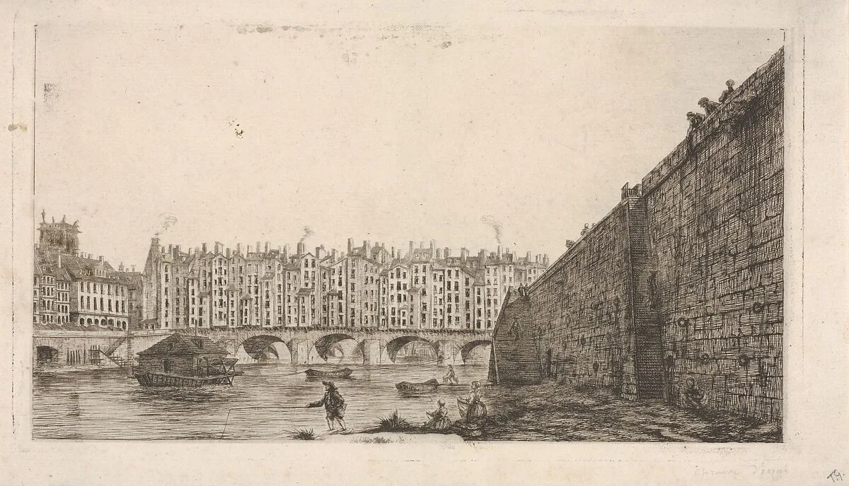Le Pont-au-Change vers 1784 — Charles Meryon|Victor Jean Nicolle