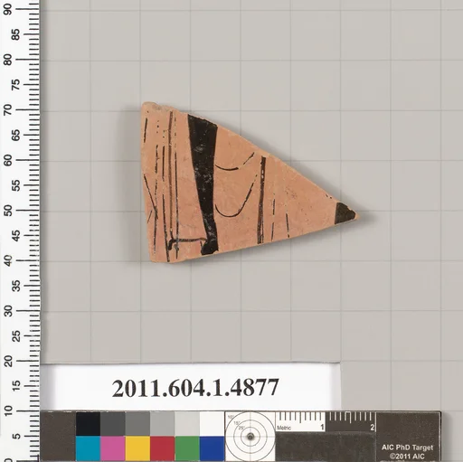 Terracotta fragment of a kylix (drinking cup)