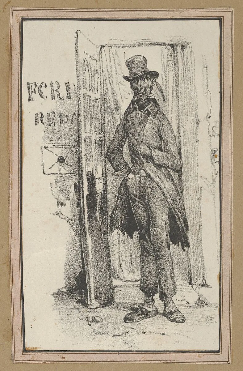 Man standing in a doorway — Victor Adam