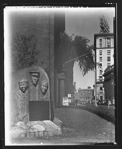 [Veterans' Monument Outside City Hall, Bridgeport, Connecticut]