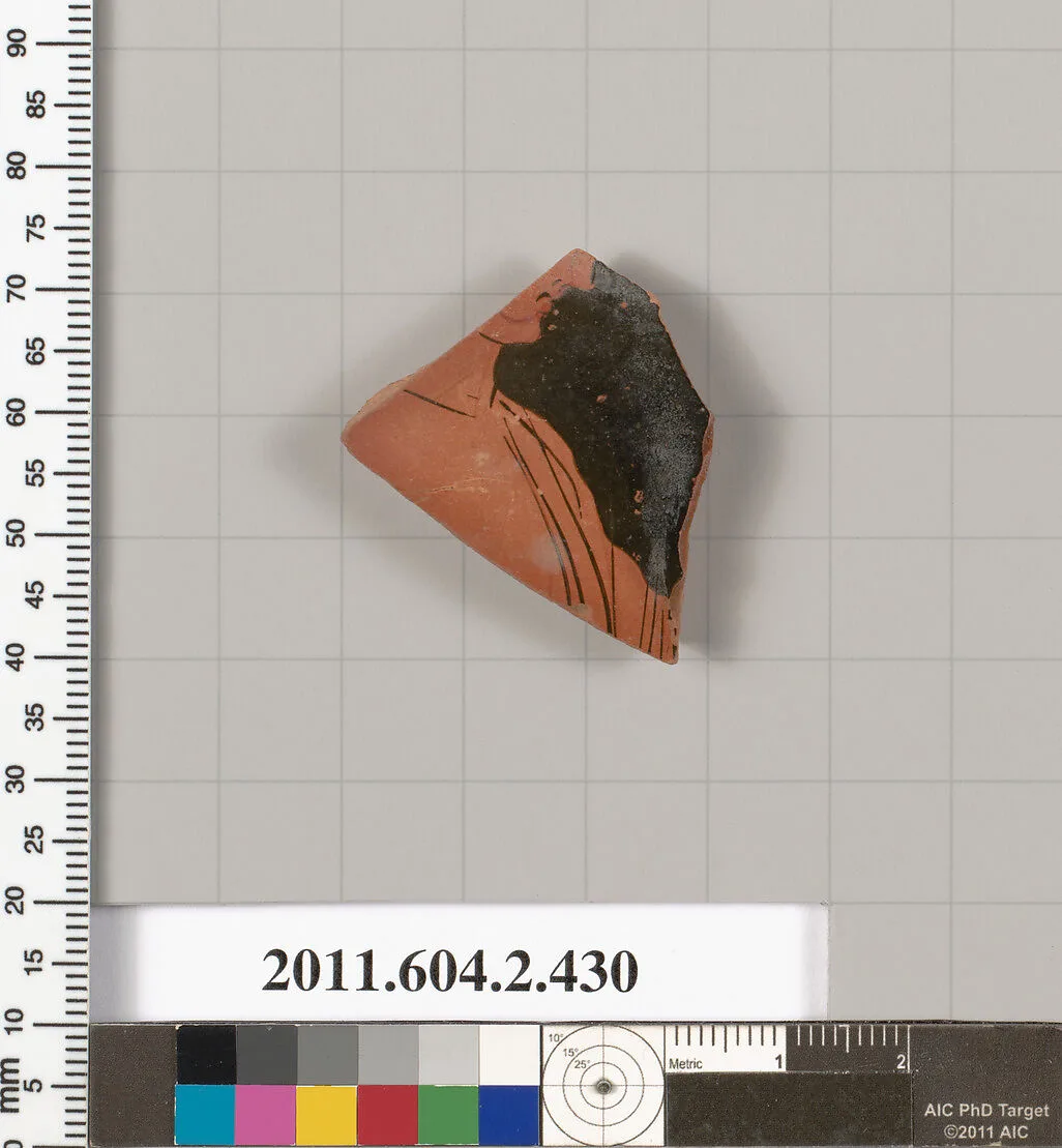 Terracotta fragment of a column-krater (bowl for mixing wine and water) — Unknown