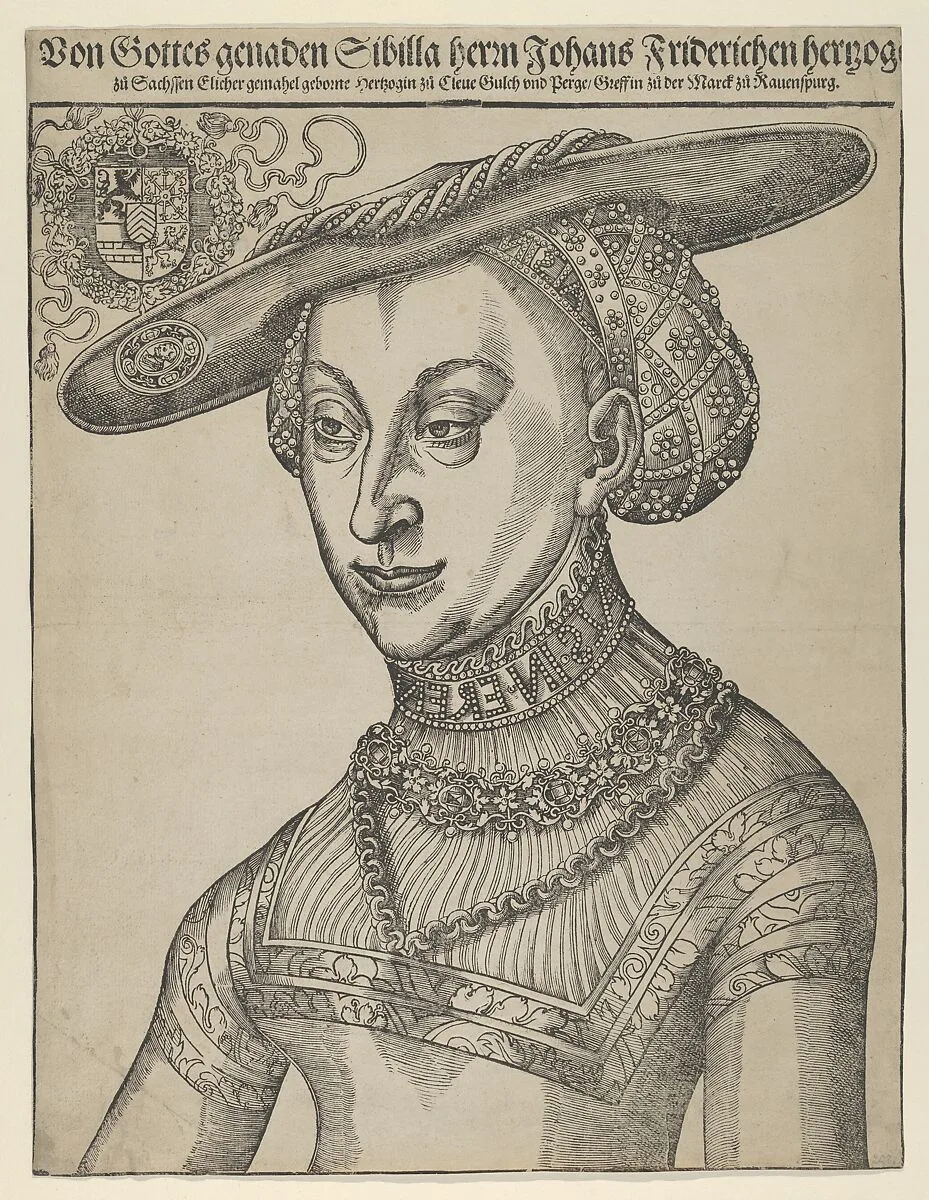 Sybilla of Cleves, Wife of John Frederic of Saxony — Lucas Cranach the Elder