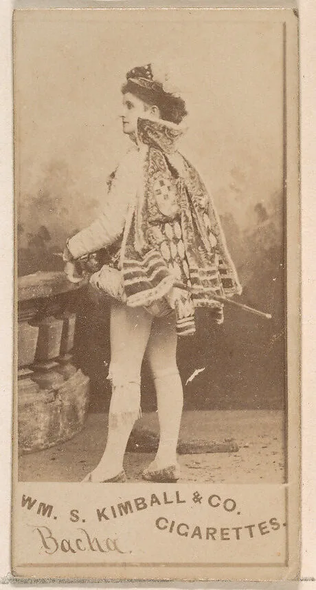 Miss Bacha, from the Actresses series (N203) issued by Wm. S. Kimball & Co. — William S. Kimball & Company