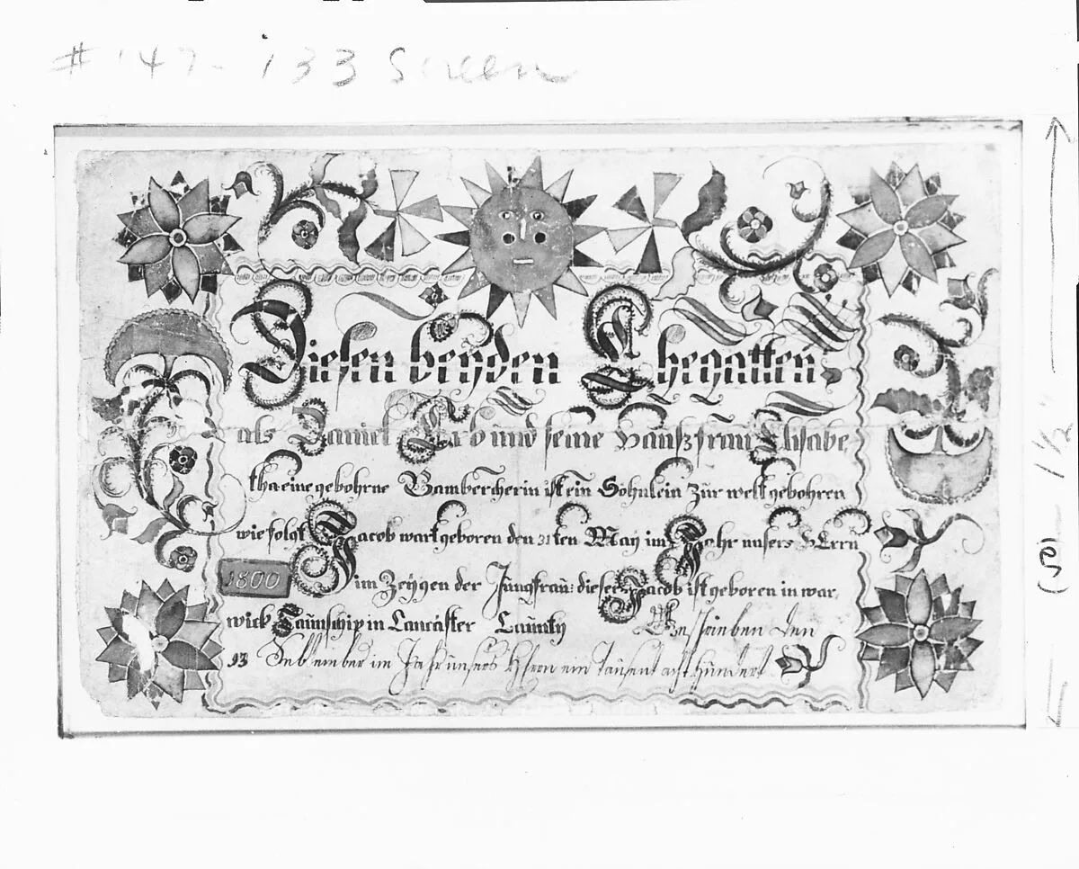 Birth Certificate — Unknown