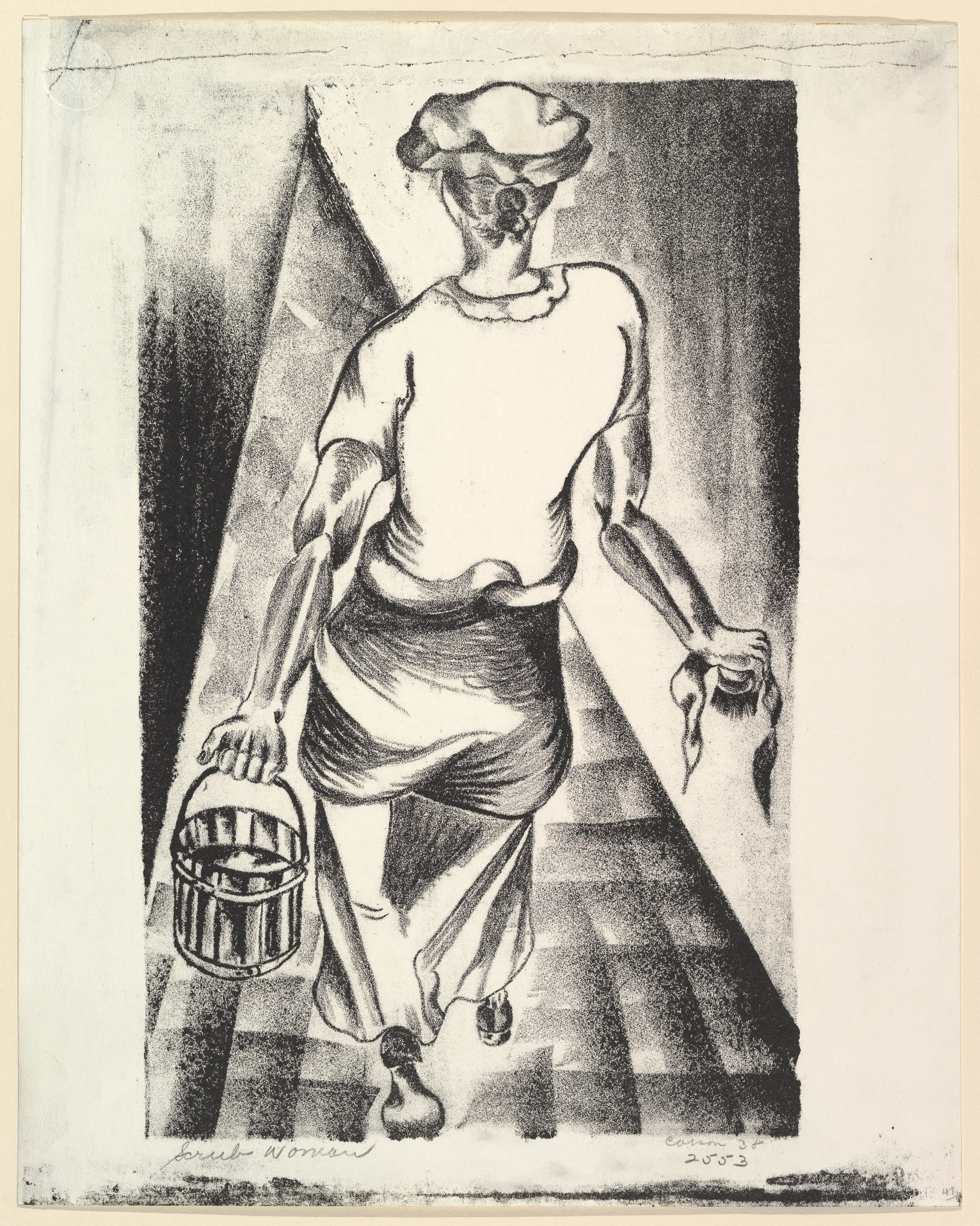 Scrub Woman — Cliffa Corson|WPA