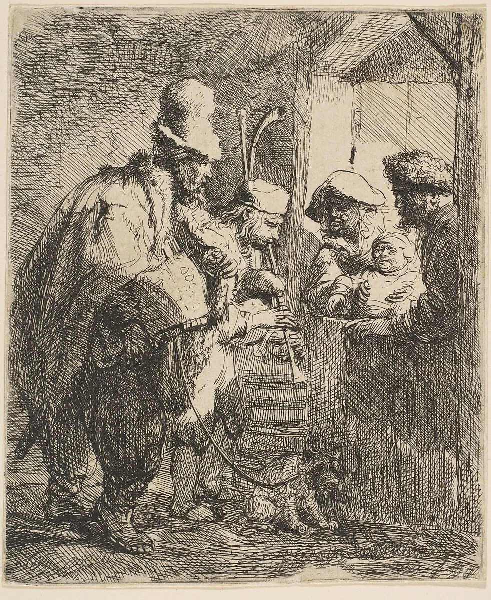 The Strolling Musicians — Rembrandt (Rembrandt van Rijn)