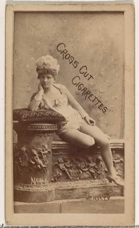 Card Number 46, McNulty, from the Actors and Actresses series (N145-1) issued by Duke Sons & Co. to promote Cross Cut Cigarettes — W. Duke, Sons & Co.