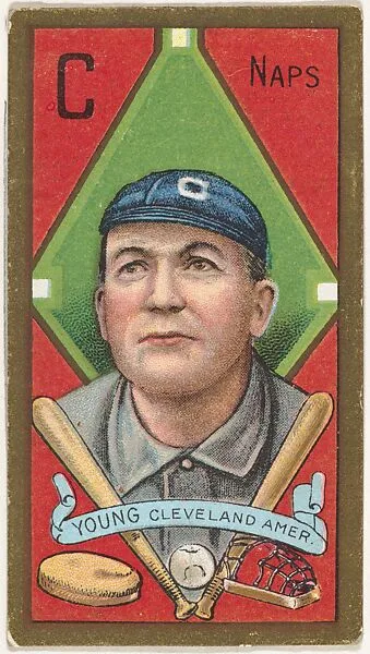Denton T. Young, Cleveland Naps, American League, from the "Baseball Series" (Gold Borders) set (T205) issued by the American Tobacco Company — American Tobacco Company