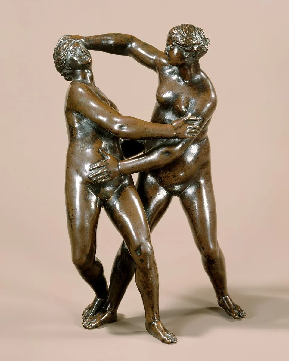 Nude Women Wrestling — Leonhard Kern