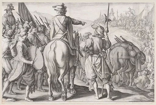 Les Troupes en Marche (The Marching Troops), from La Vie de Ferdinand Ier de Médicis série appelée aussi Les Batailles des Médicis (The Life of Ferdinand I de'Medici also called The Medici Battles)