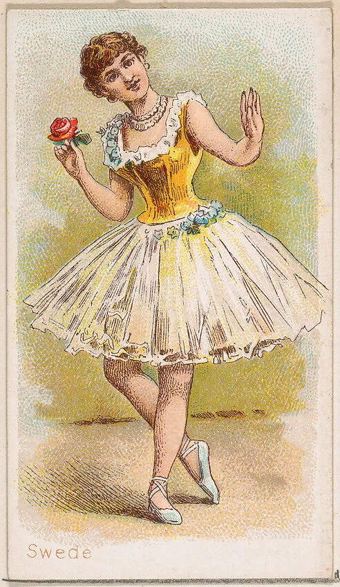 Swedish Dancer, from the Dancing Women series (N186) issued by Wm. S. Kimball & Co. — William S. Kimball & Company