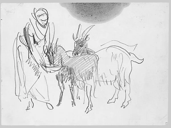 Feeding the Goats — John Singer Sargent