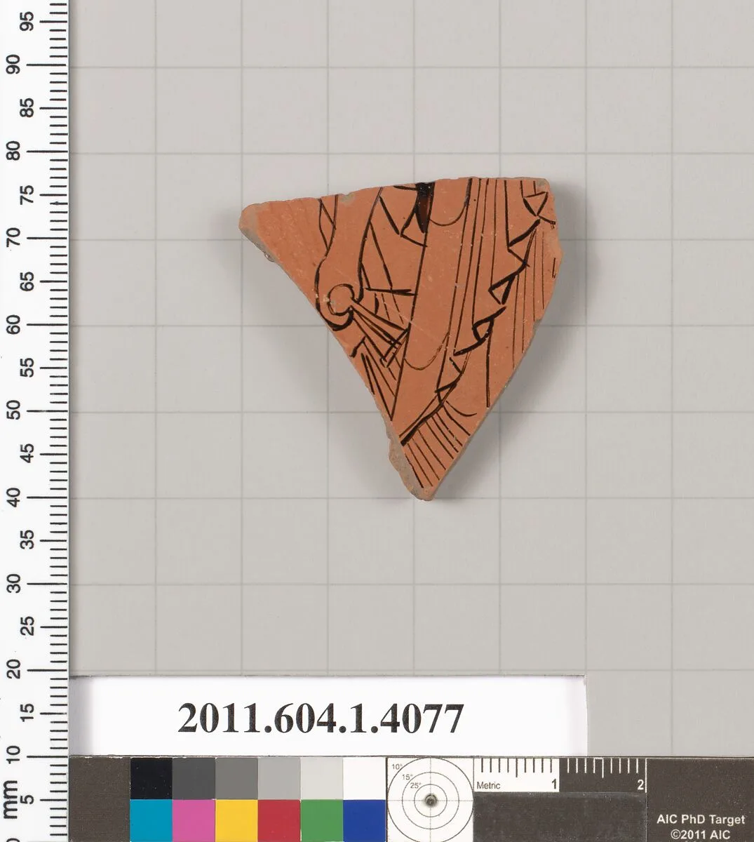 Terracotta fragment of a kylix (drinking cup) — Unknown