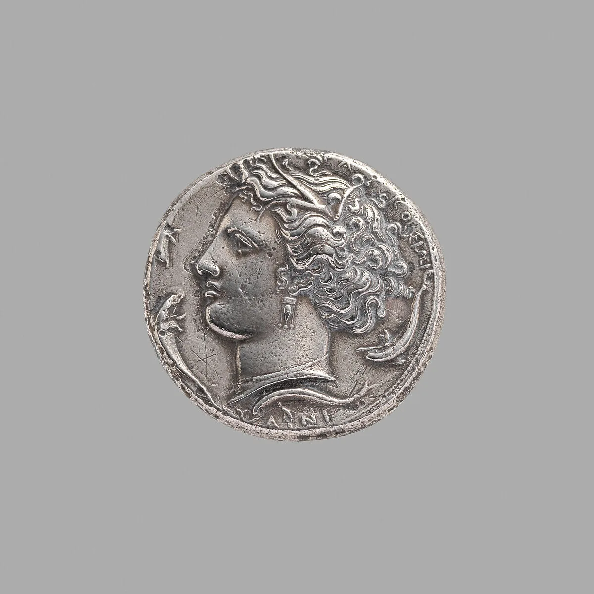 Silver dekadrachm — Euainetos