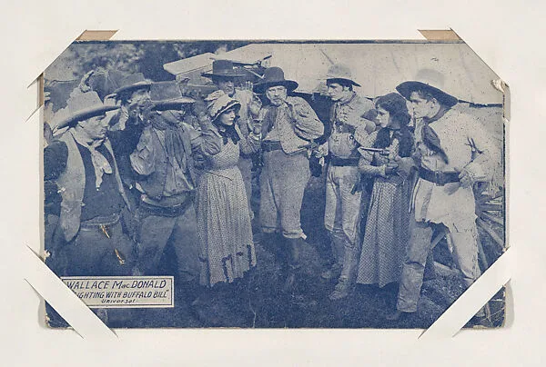 Wallace MacDonald in "Fighting with Buffalo Bill" from Western Stars or Scenes Exhibit Cards series (W412) — Unknown