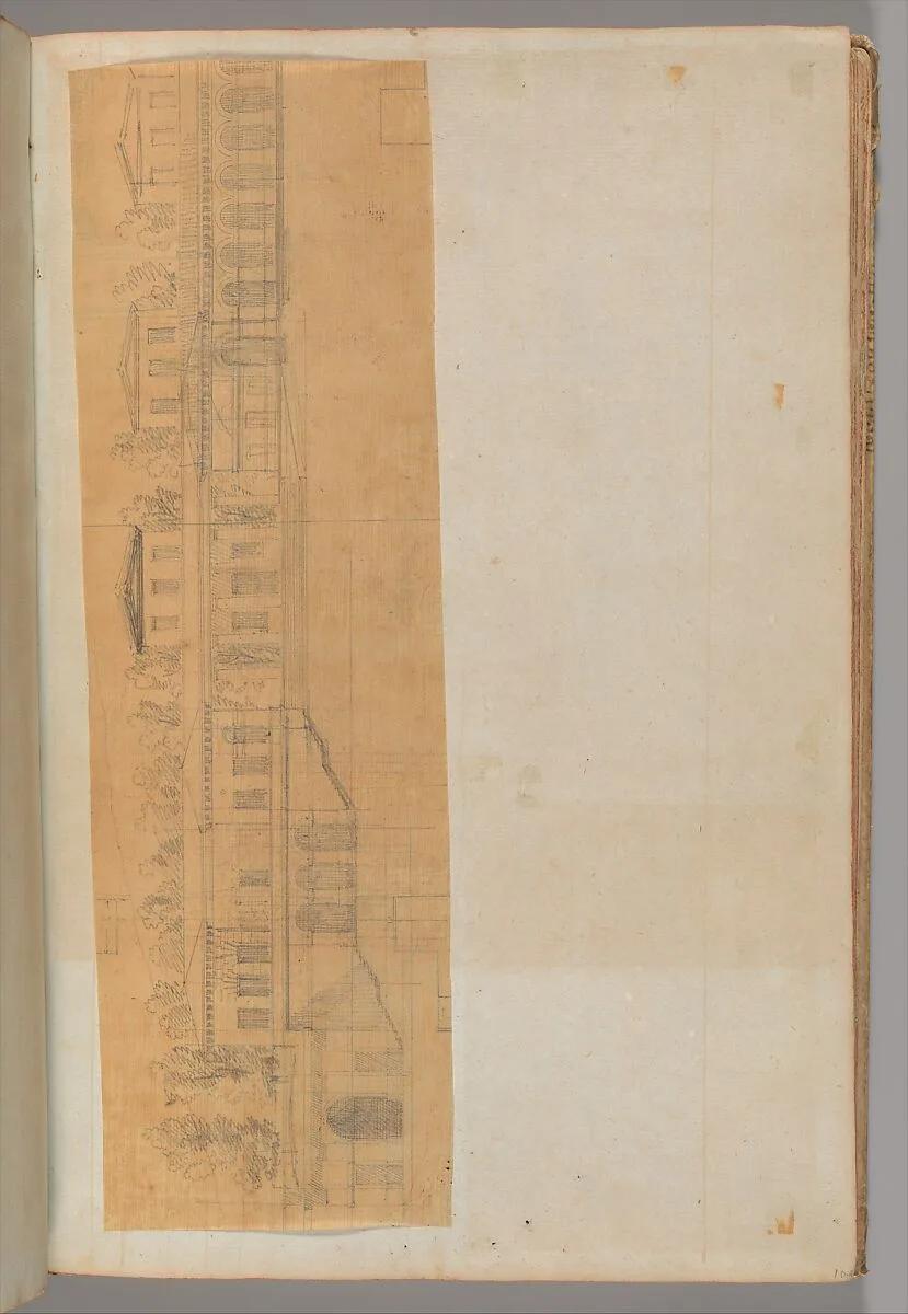 Page from a Scrapbook containing Drawings and Several Prints of Architecture, Interiors, Furniture and Other Objects — Pierre François Léonard Fontaine|Charles Percier
