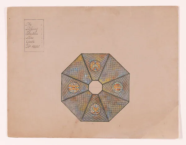 Design for a lampshade — Louis C. Tiffany|Tiffany Studios