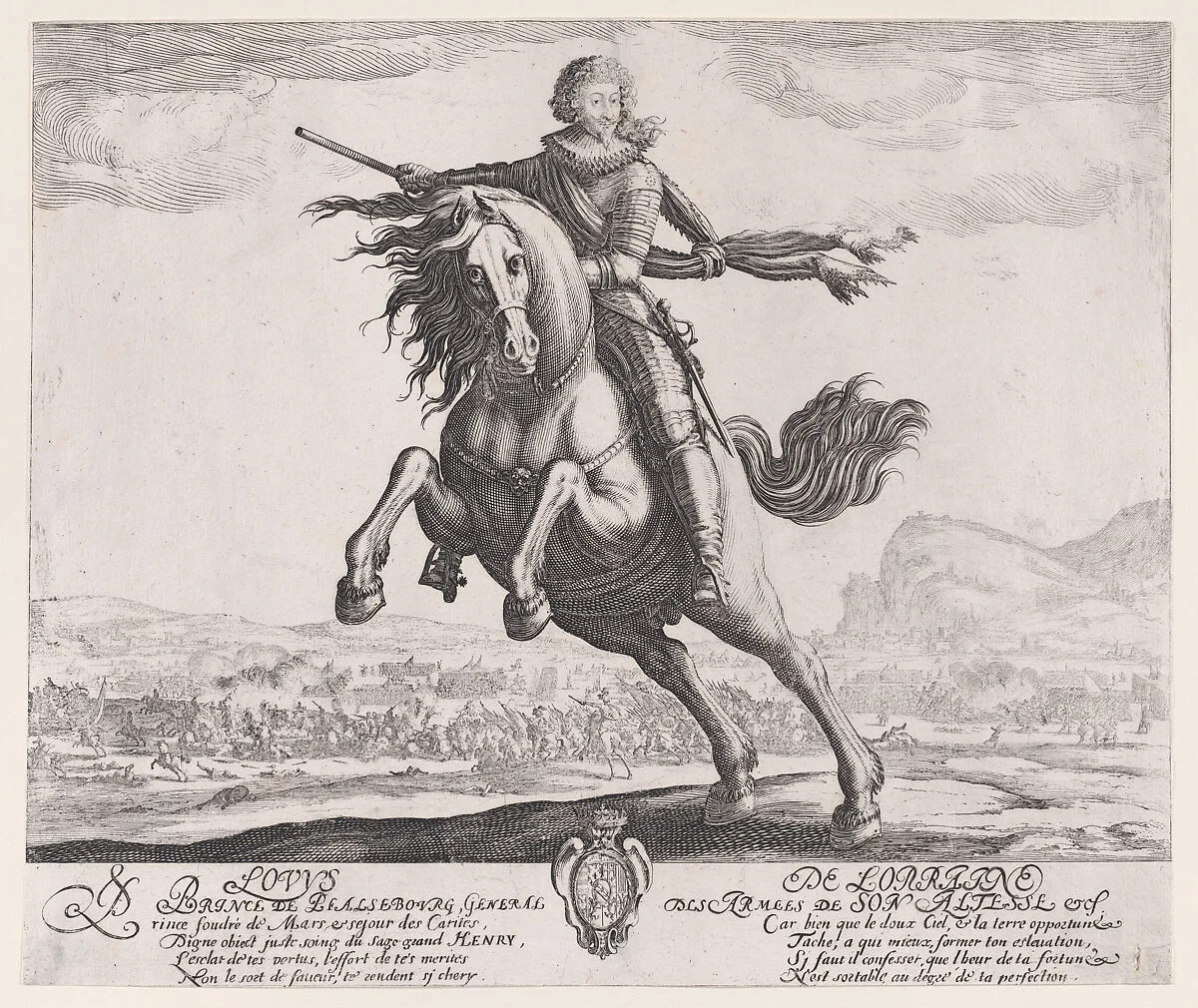 Portrait du Prince de Phaslbourg (Portrait of the Prince of Phalsbourg) — Jacques Callot