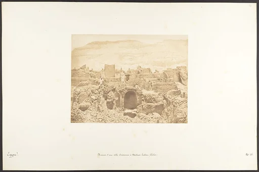 Ruines d'une ville chrétienne, à Médinet-habou (Thèbes)