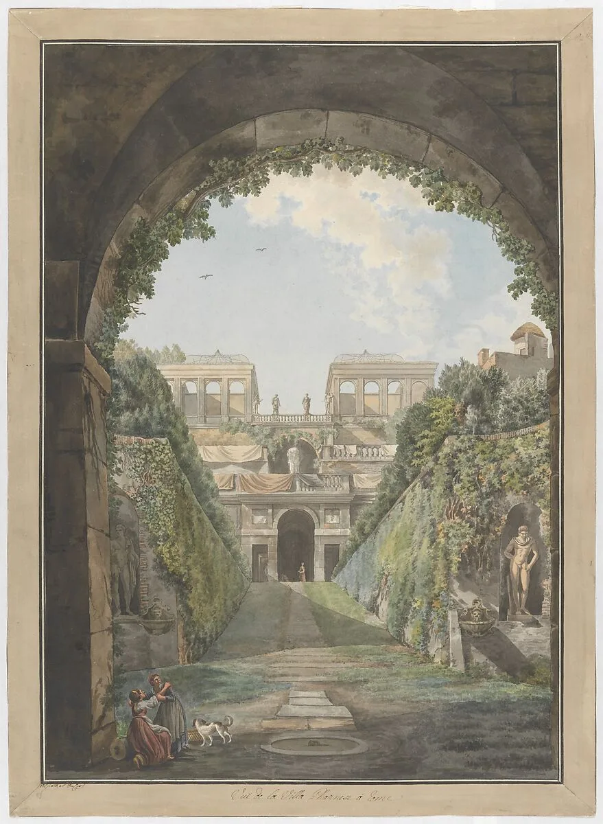 Villa Farnese — Abraham Louis Rodolphe Ducros|Giovanni Volpato