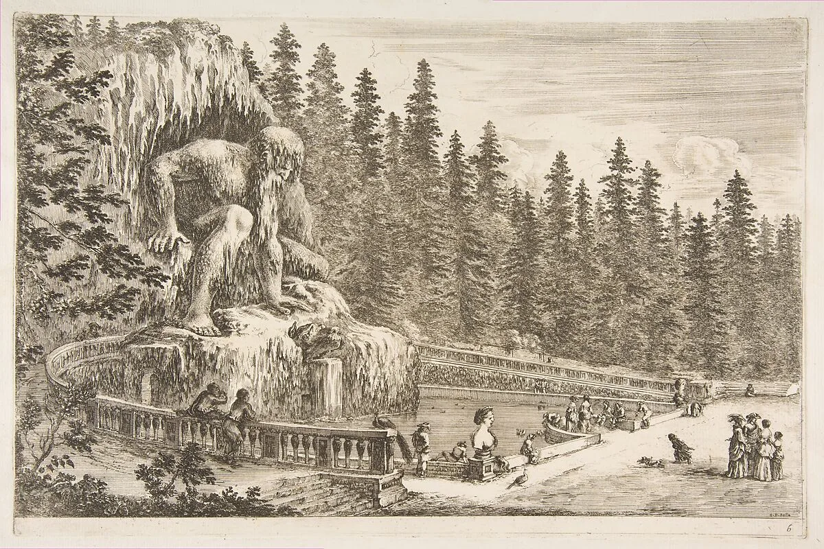 Villa of Pratolino: The Appenino — Stefano della Bella