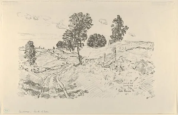 Landscape, Land of Nod — Childe Hassam