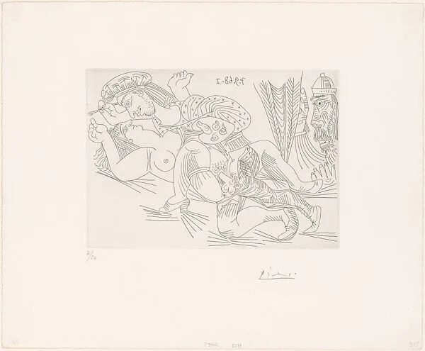 Raphael et the Fornarina XX, from Suite 347 — Pablo Picasso|Aldo and Piero Crommelynck|Galerie Louise Leiris