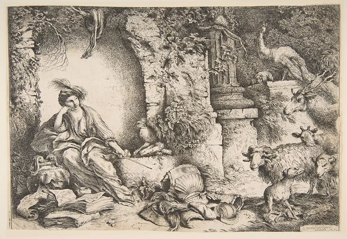 Circe changing the companions of Ulysses into beasts — Giovanni Benedetto Castiglione (Il Grechetto)