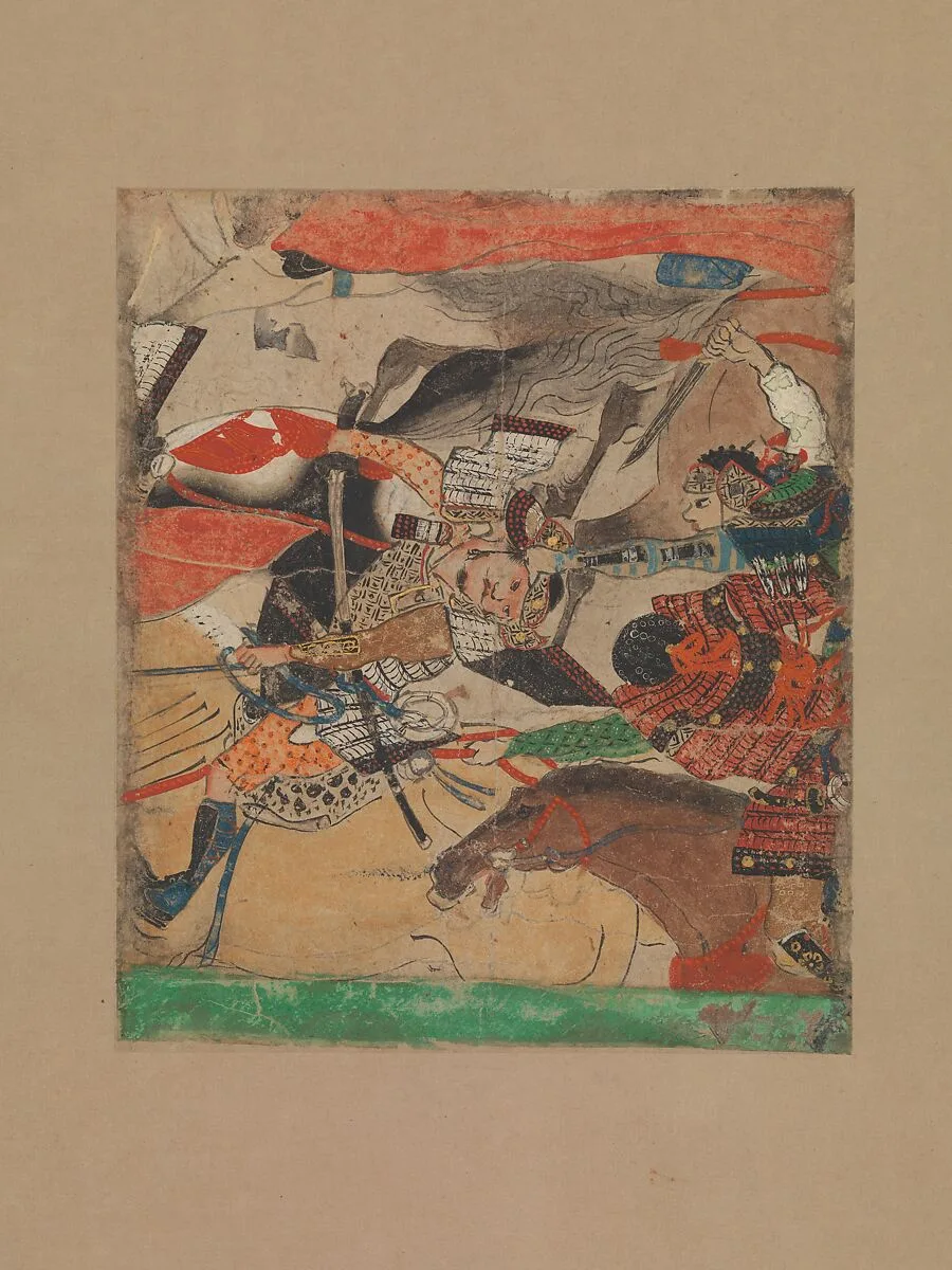六波羅合戦 平治物語絵巻 断簡|Battle at Rokuhara, from The Tale of the Heiji Rebellion — Unknown