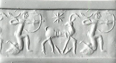Cylinder seal with hunting scene — Unknown