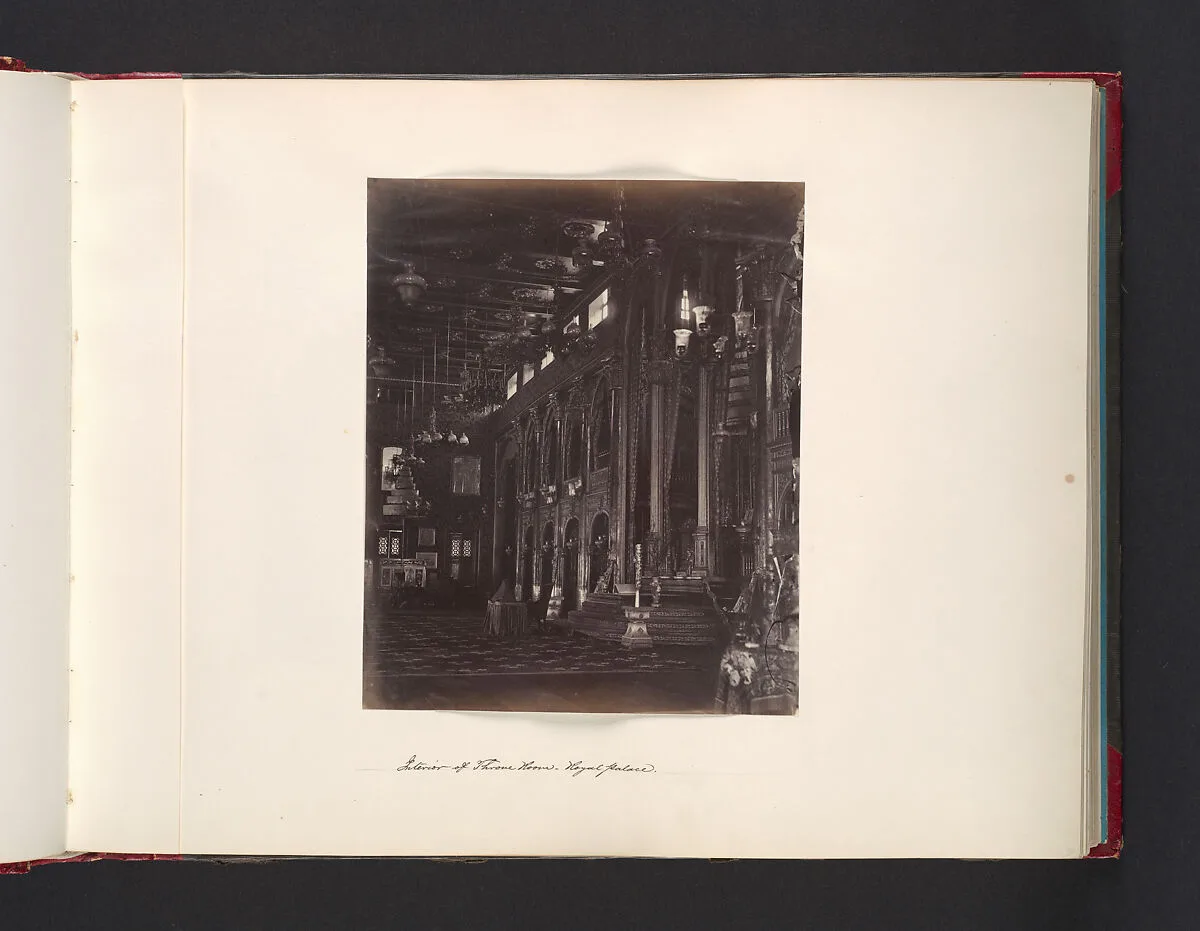 Interior of Throne Room - Royal Palace — John Thomson