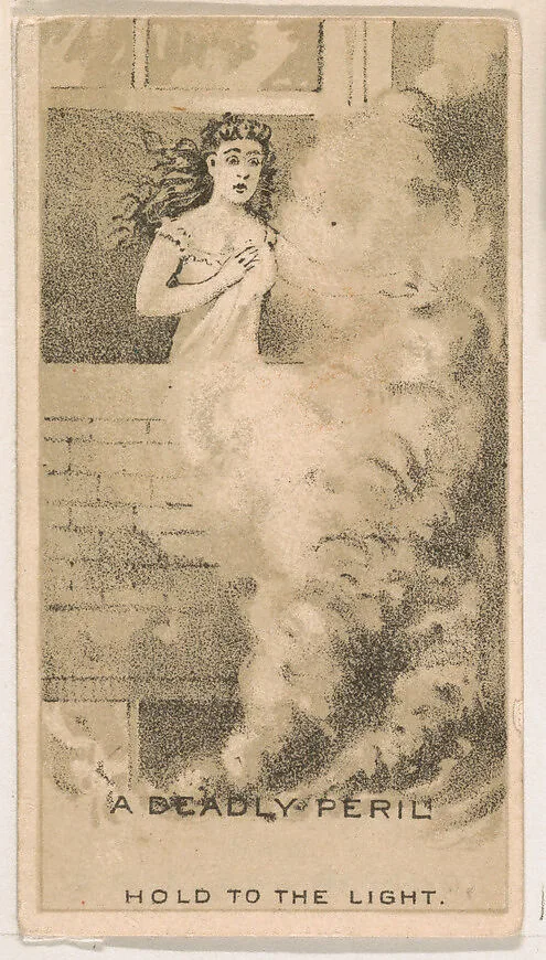 A Deadly Peril, from the Magic Changing Cards series (N223) issued by Kinney Tobacco Company — Kinney Brothers Tobacco Company