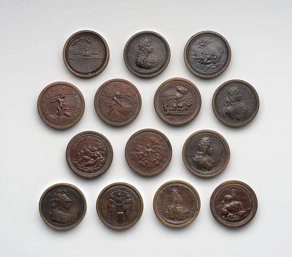 Group of Fourteen Roundels for Jeu de Moulin — Unknown