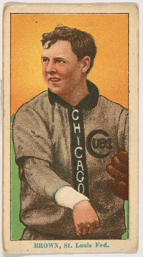 Mordecai Brown, St. Louis, from Coupon Cigarettes Baseball Issue, 1914-1916