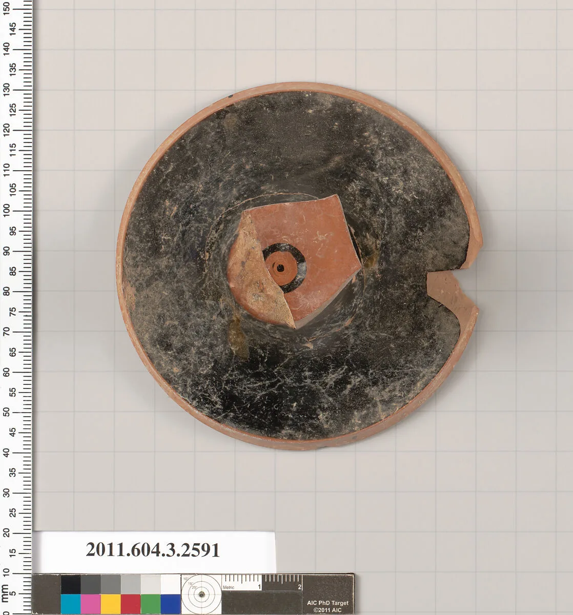 Terracotta fragment of a kylix (drinking cup) — Unknown