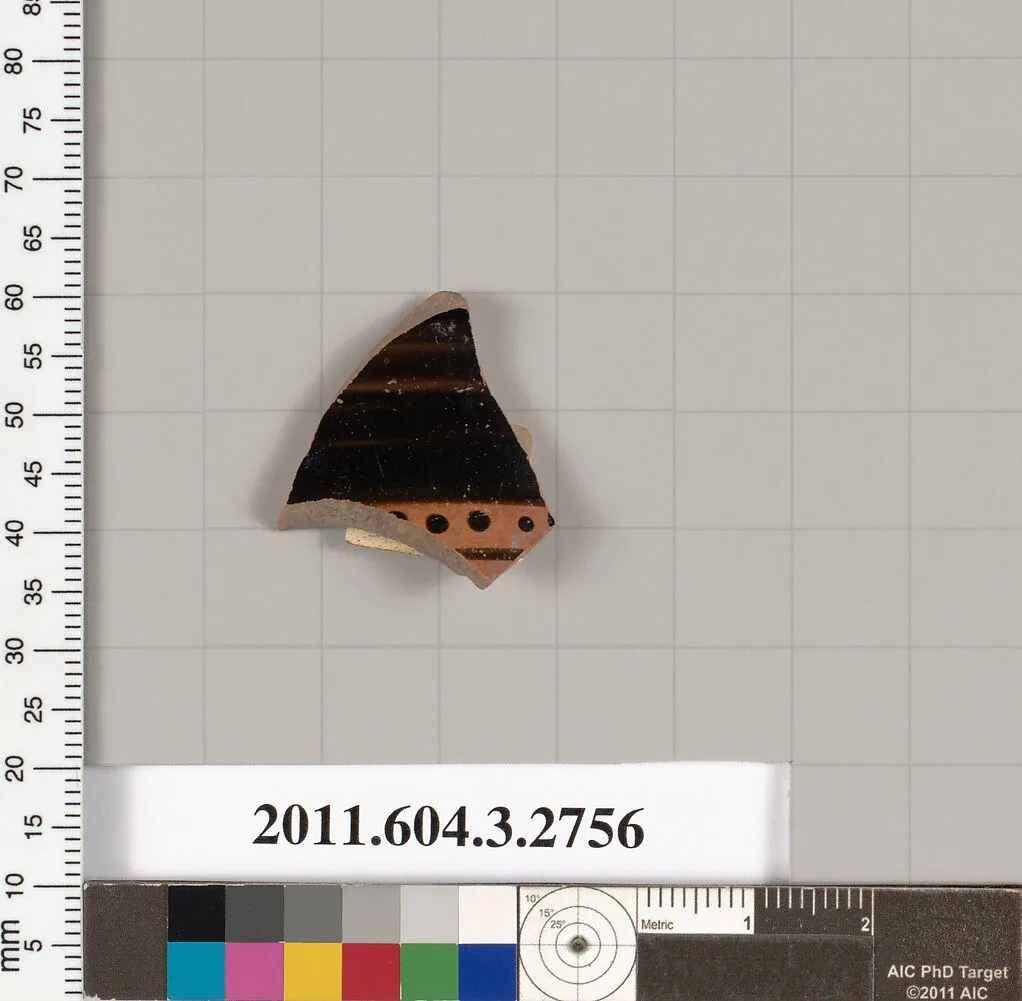 Terracotta fragment of an oinochoe: chous (jug)? — Class of Vatican G 50