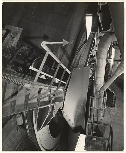 [Industrial Scene with Machine for Lifting Railroad Cars]