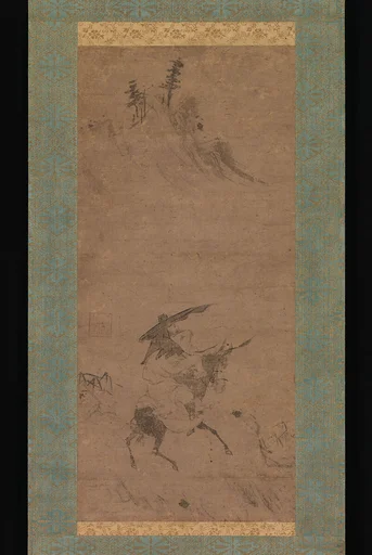 朴堂祖淳筆 蘇軾騎驢図|Su Shi Riding a Donkey