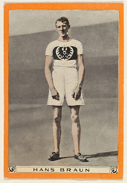 Hans Braun, from for the World's Champion Athletes series (T230) — Pan Handle Scrap Company