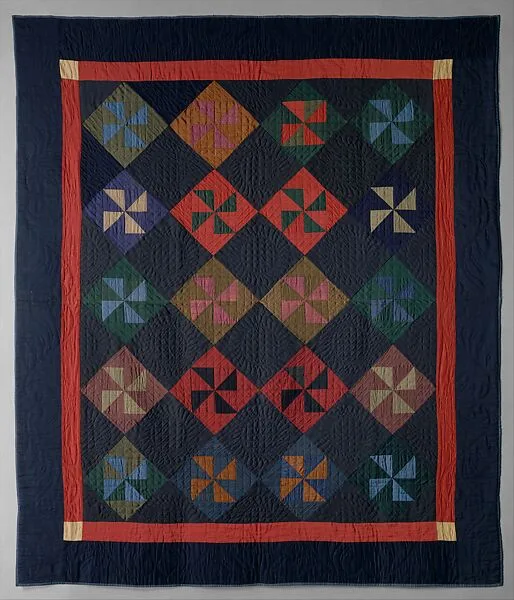 Quilt, Pinwheel or Fly pattern — Y. L.|Amish maker