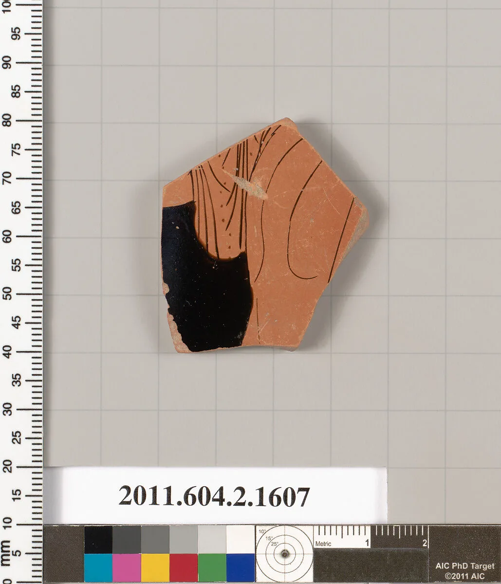 Terracotta fragment of a skyphos (deep drinking cup) — Unknown