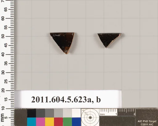 Terracotta rim fragments of kylikes (drinking cups)
